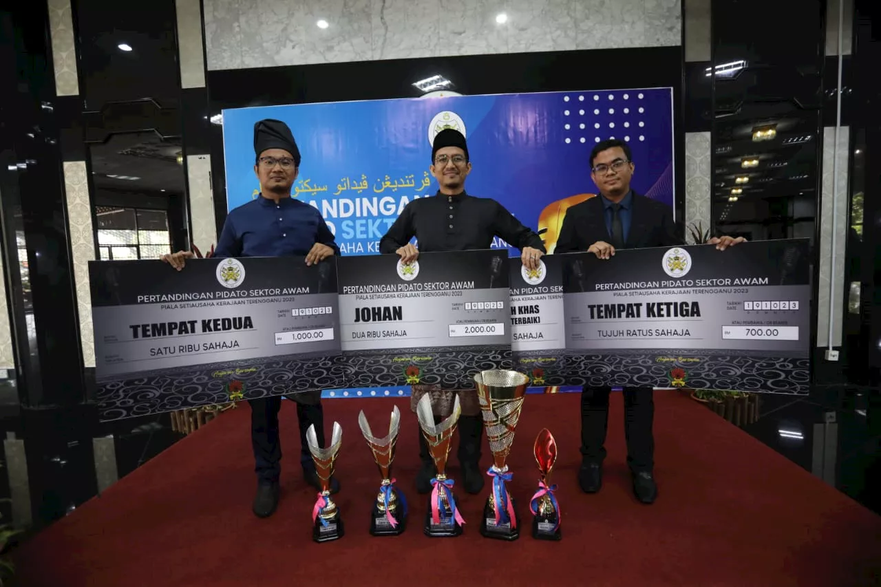 Amirrudin juara Pertandingan Pidato Sektor Awam Piala SUK Terengganu