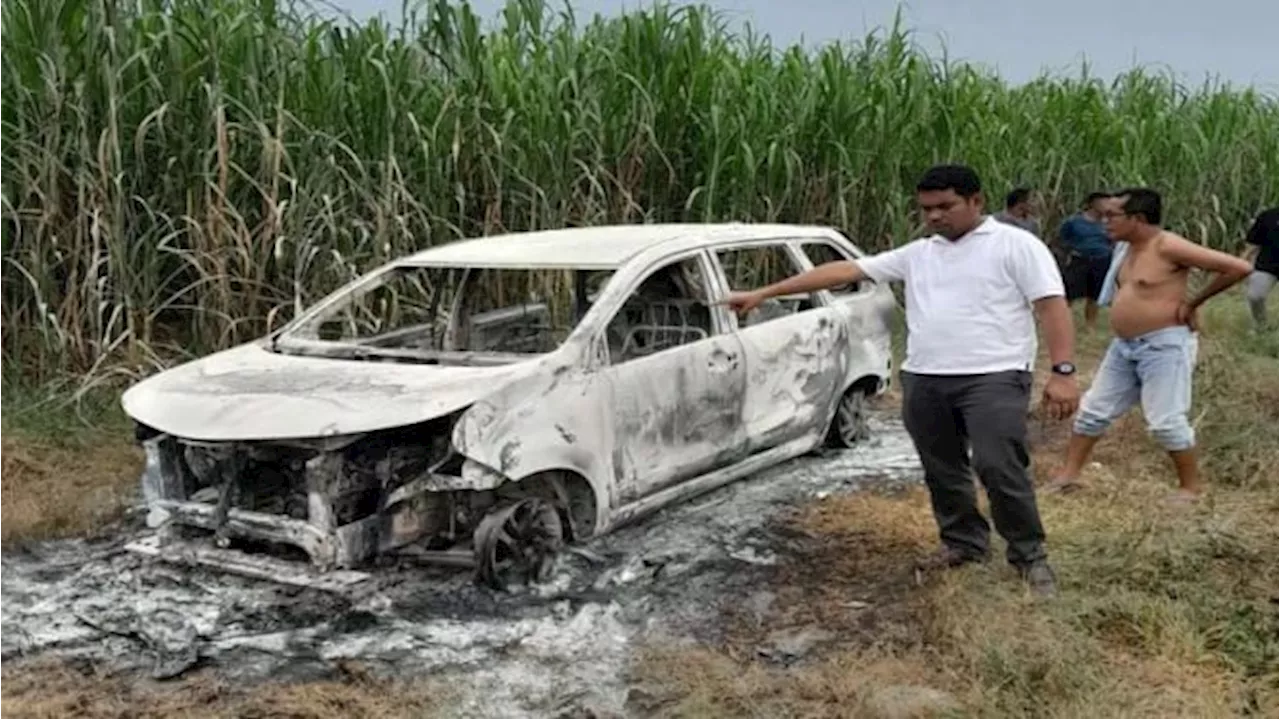 Cekcok Mulut, Mobil Pria Beristri di Langkat Dibakar Selingkuhan di Kebun Tebu