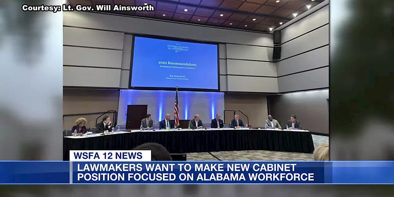 Lawmakers want to make new cabinet position focused on Alabama workforce