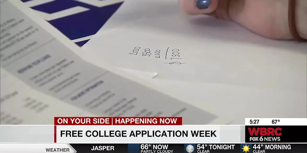 Alabama’s Free College Application Week