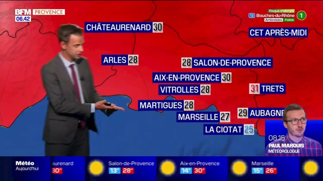 Météo Bouches-du-Rhône: un début de semaine ensoleillé et chaud, 27°C à Marseille