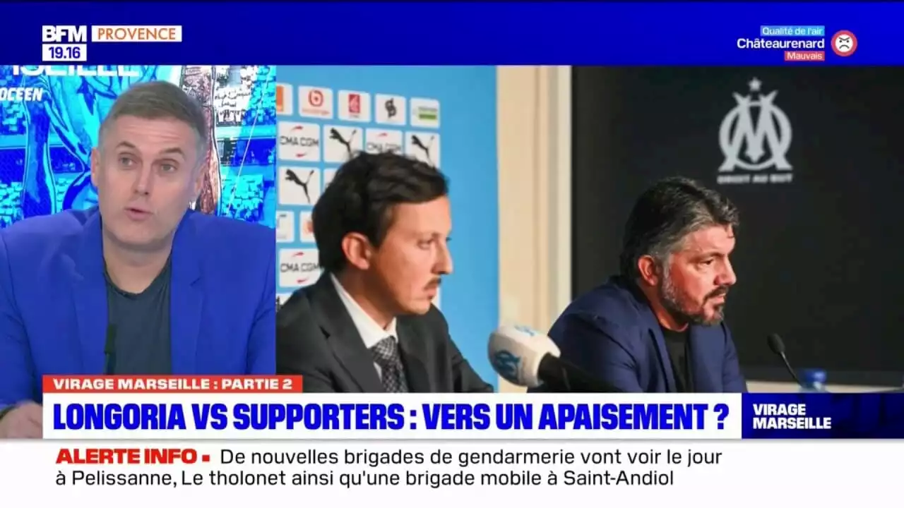 OM: vers un apaisement entre Longoria et les supporters?