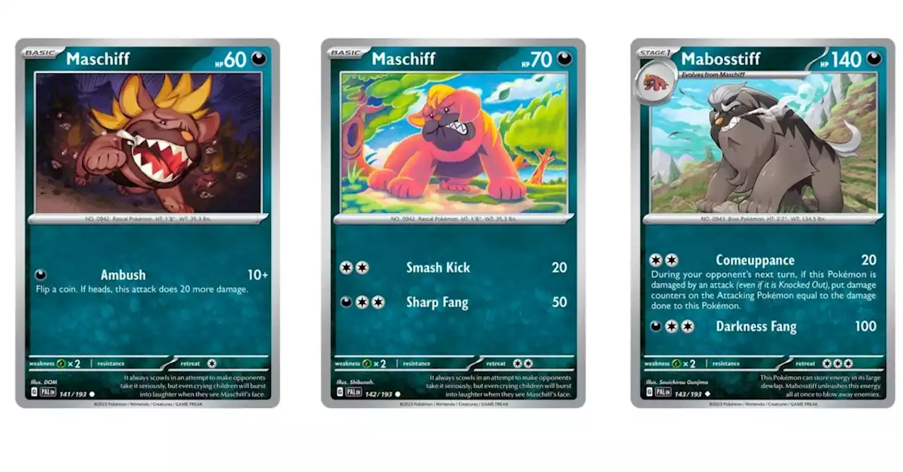 The Cards Of Pokémon TCG: Paldea Evolved Part 30: Maschiff Line