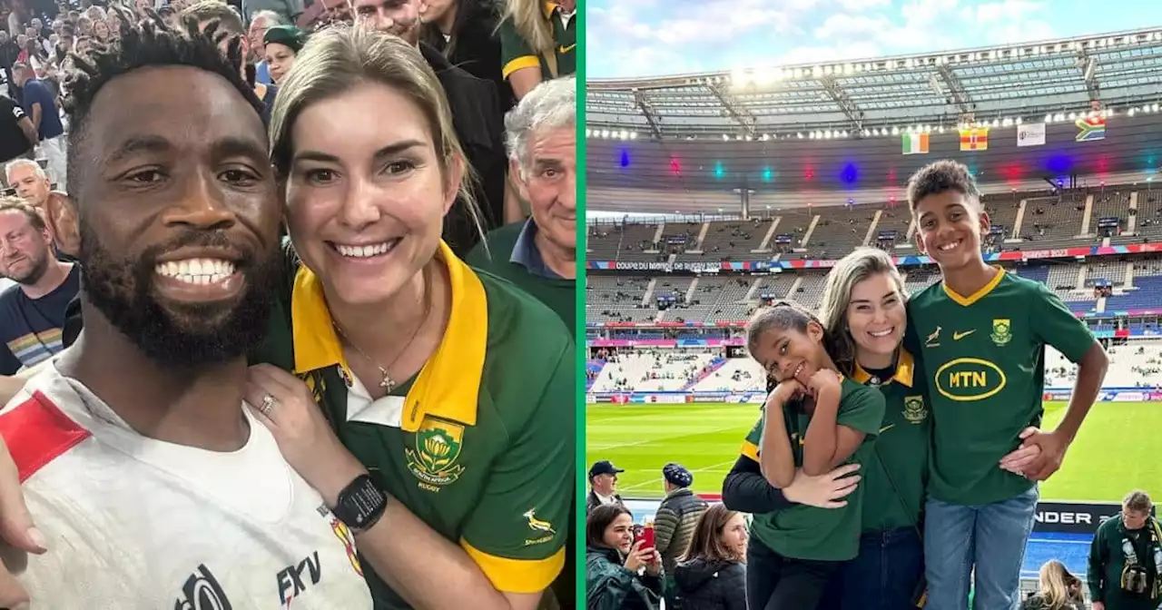 'Beautiful couple': Rachel Kolisi celebrates bae's success after Springbok win