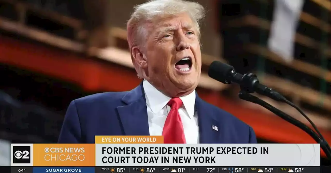 Former president Trump expected in court Monday in New York