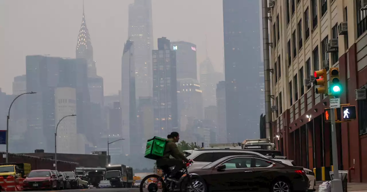 NYC could see hazy skies Monday as smoke from Canadian wildfires returns