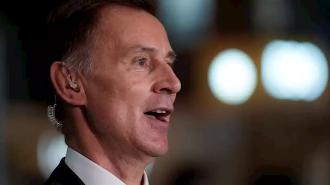 British Finance Minister Jeremy Hunt rules out short-term tax cuts