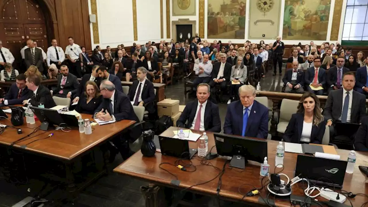 Video shows Donald Trump and New York Attorney General Letitia James sitting in courtroom