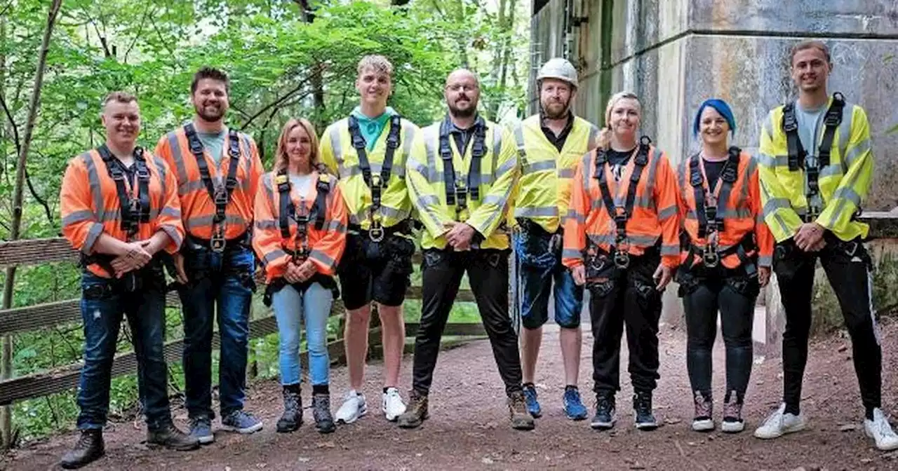 Fearless colleagues take the plunge in Highland Perthshire to aid MS sufferer