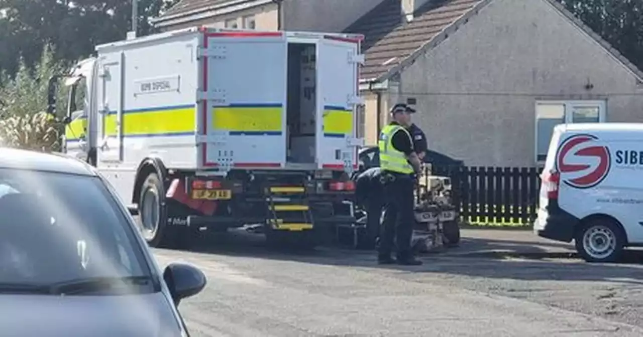 Man arrested after bomb squads remove 'number of items' from Scots home