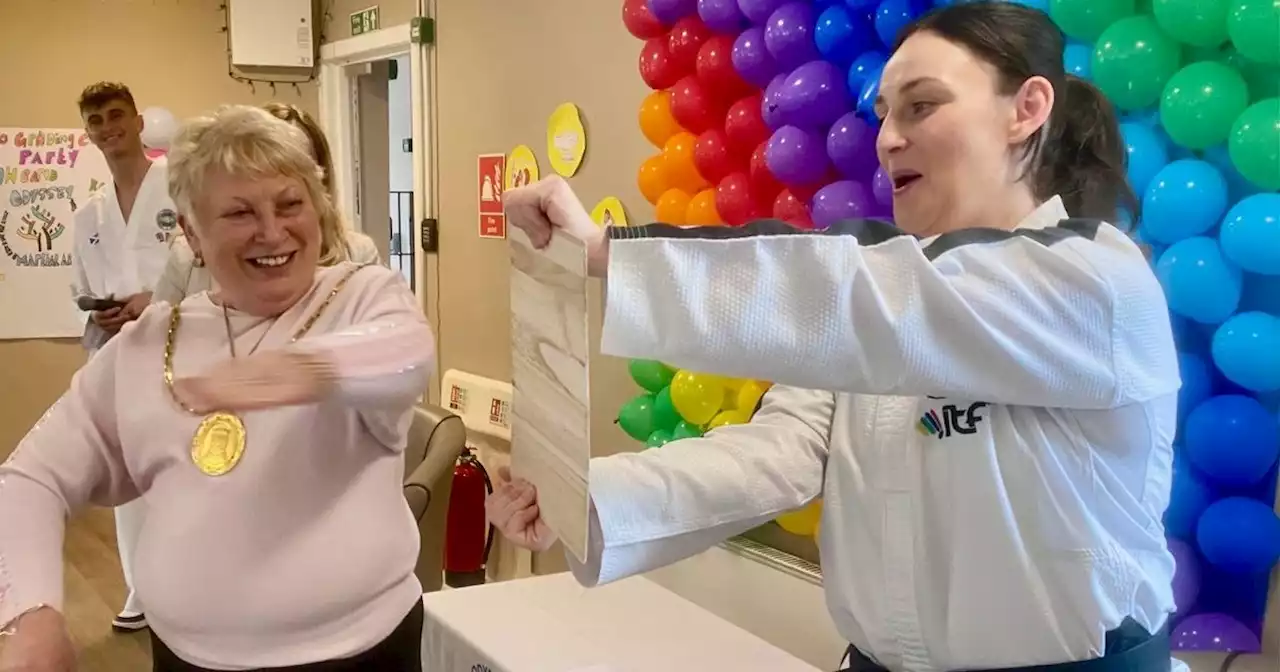 South Lanarkshire care home residents learn tae kwon-do