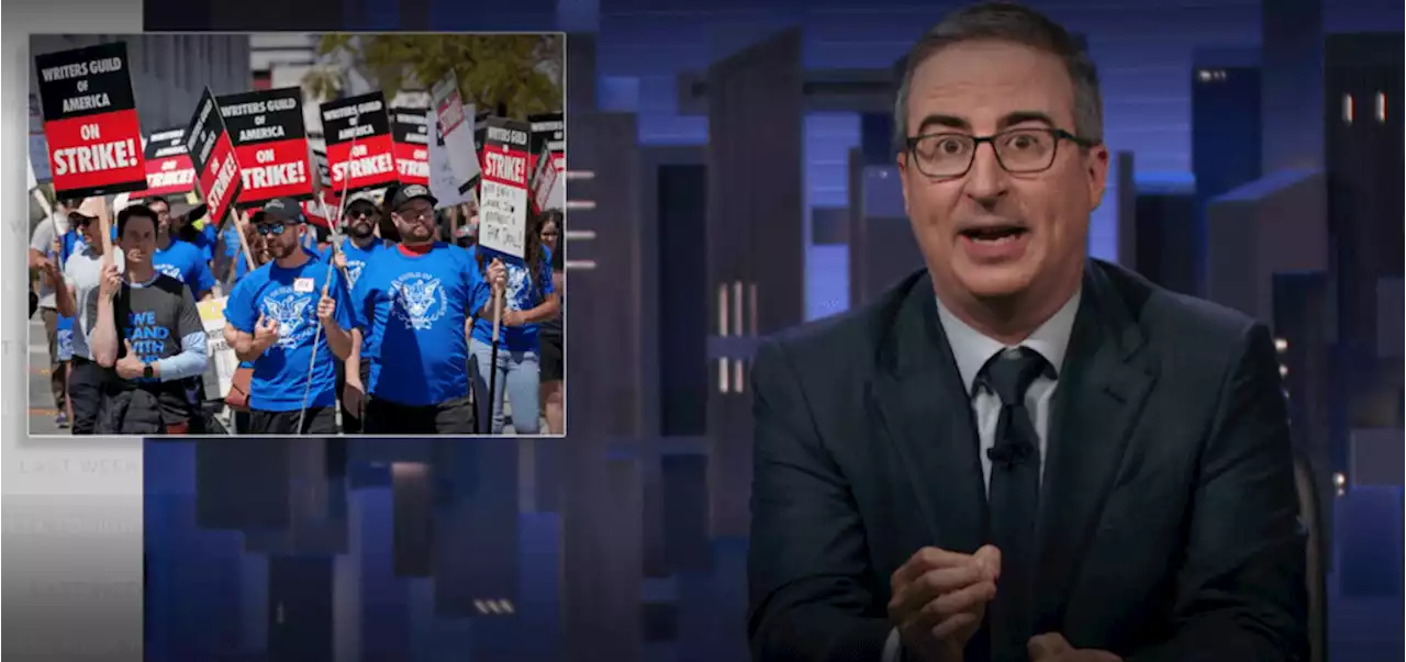 ‘Last Week Tonight’s John Oliver Congratulates Writers For Fair Deal, Hopes Actors & Crews Also Get A “Piece Of The Pie”