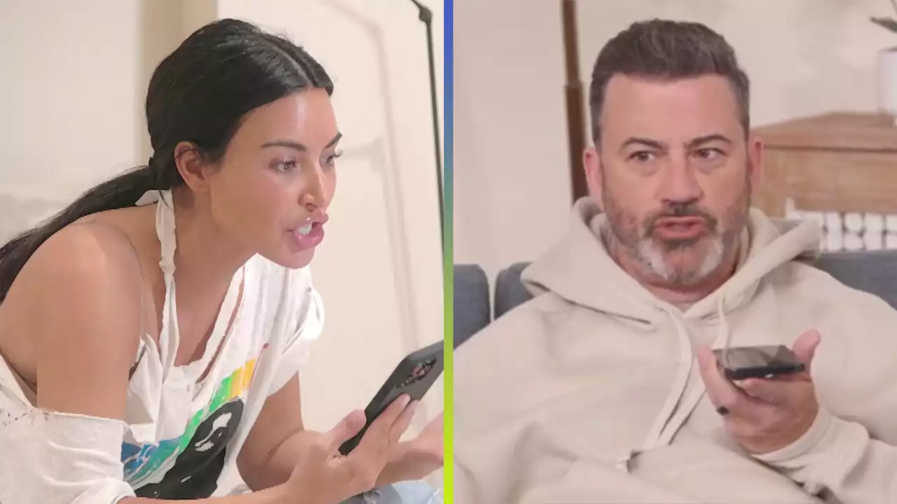 Jimmy Kimmel Parodies Kim and Kourtney Kardashian's Heated Fight