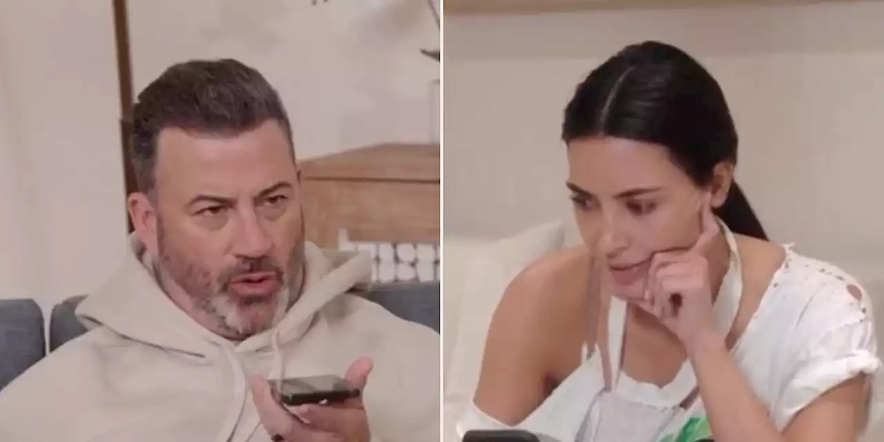 Jimmy Kimmel spoofs the heated Kardashian call in promo for his late night return