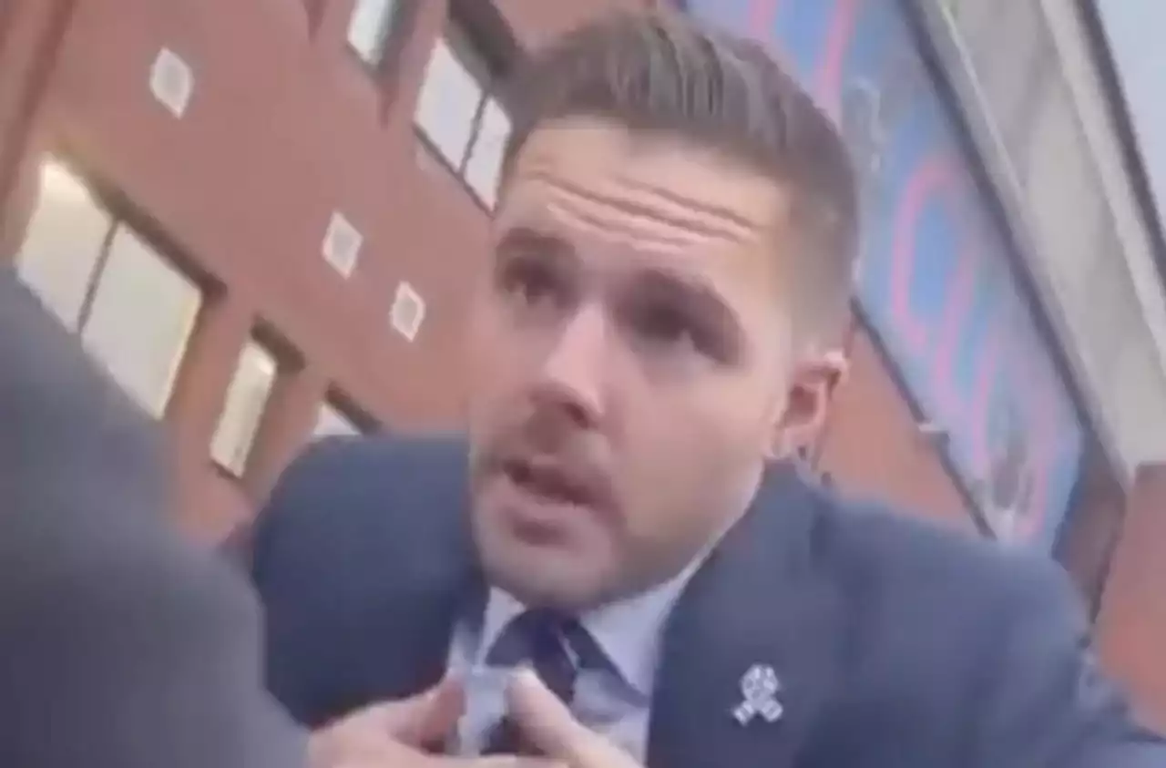 Watch Jack Butland front up to raging Rangers fan outside Ibrox after Aberdeen loss