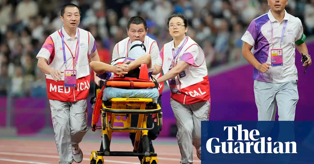 Asian Games official in stable condition after being hit by stray hammer throw