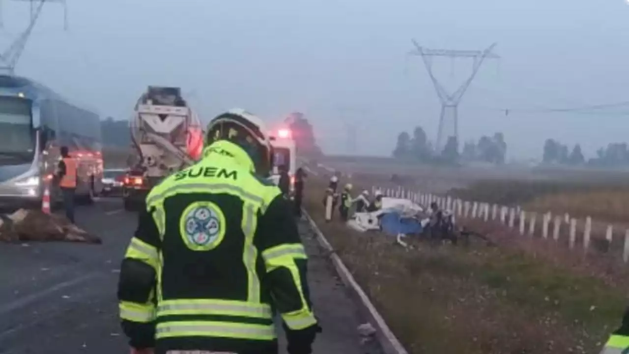 Choque triple en la carretera Toluca-Valle de Bravo deja 5 personas muertas