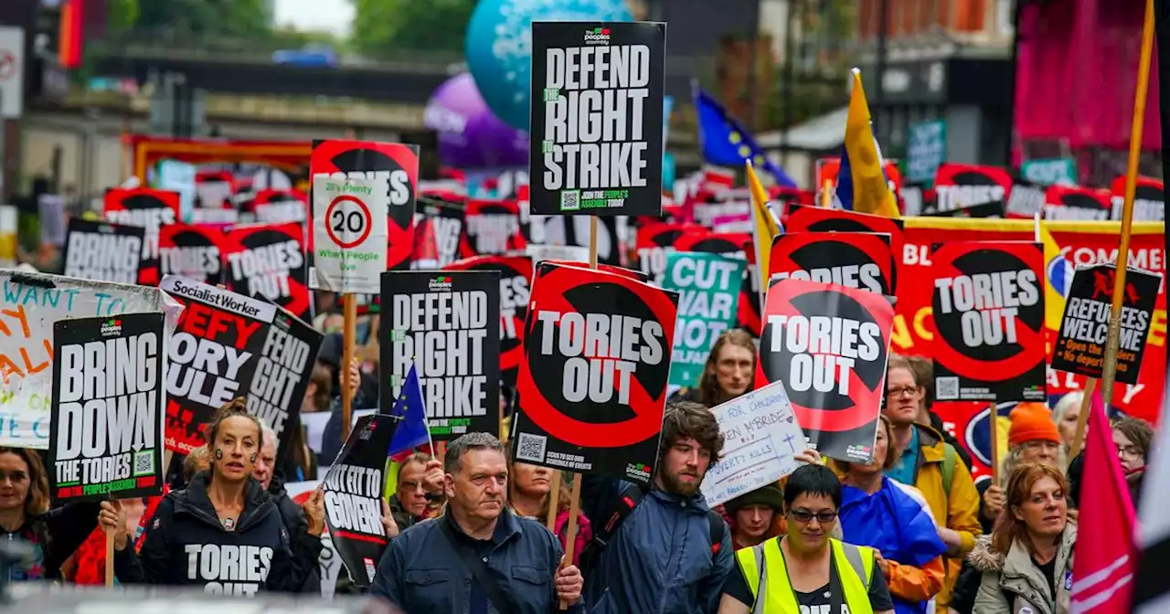 Tory Conference Attracts Plenty Of Protesters As Police Watch On