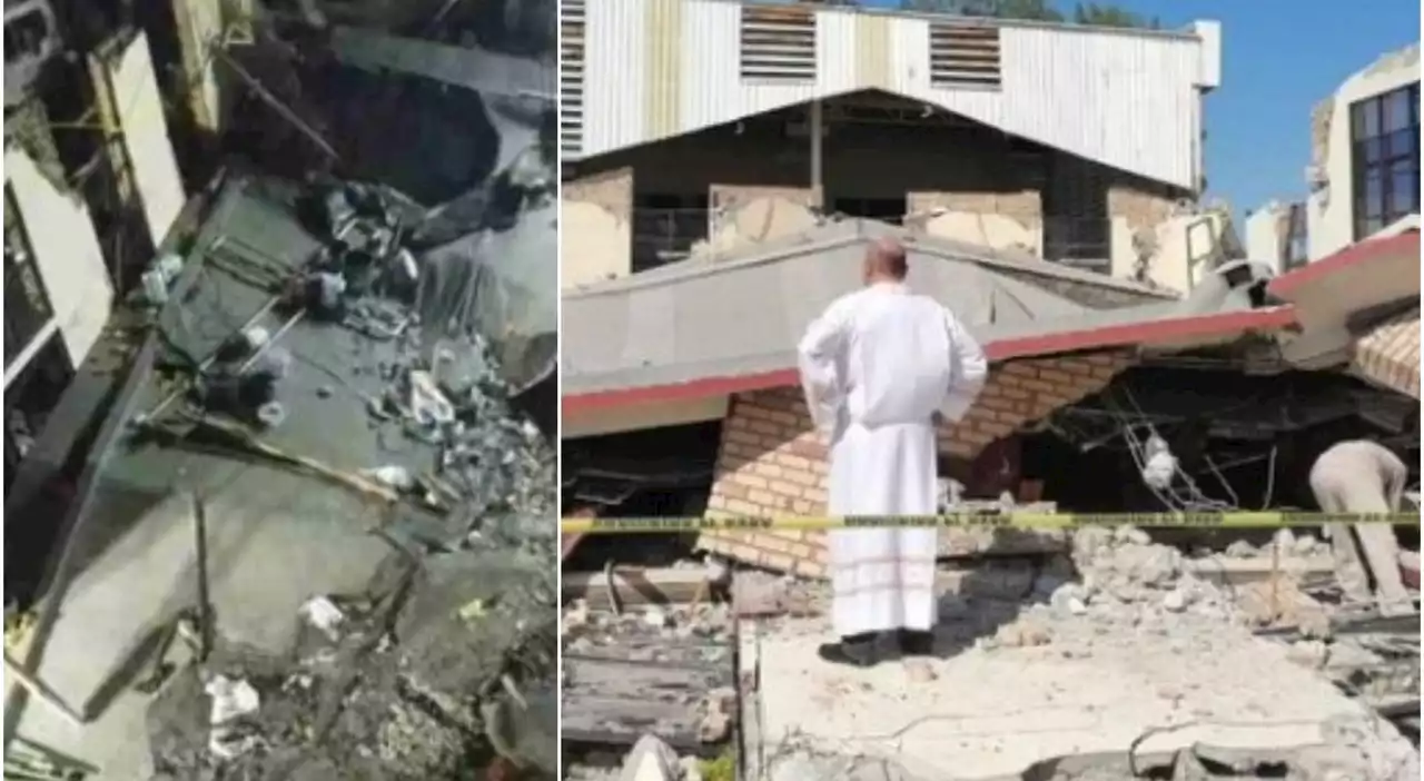 Messico, crolla il tetto di una chiesa: almeno 9 morti, 20 dispersi e 50 feriti