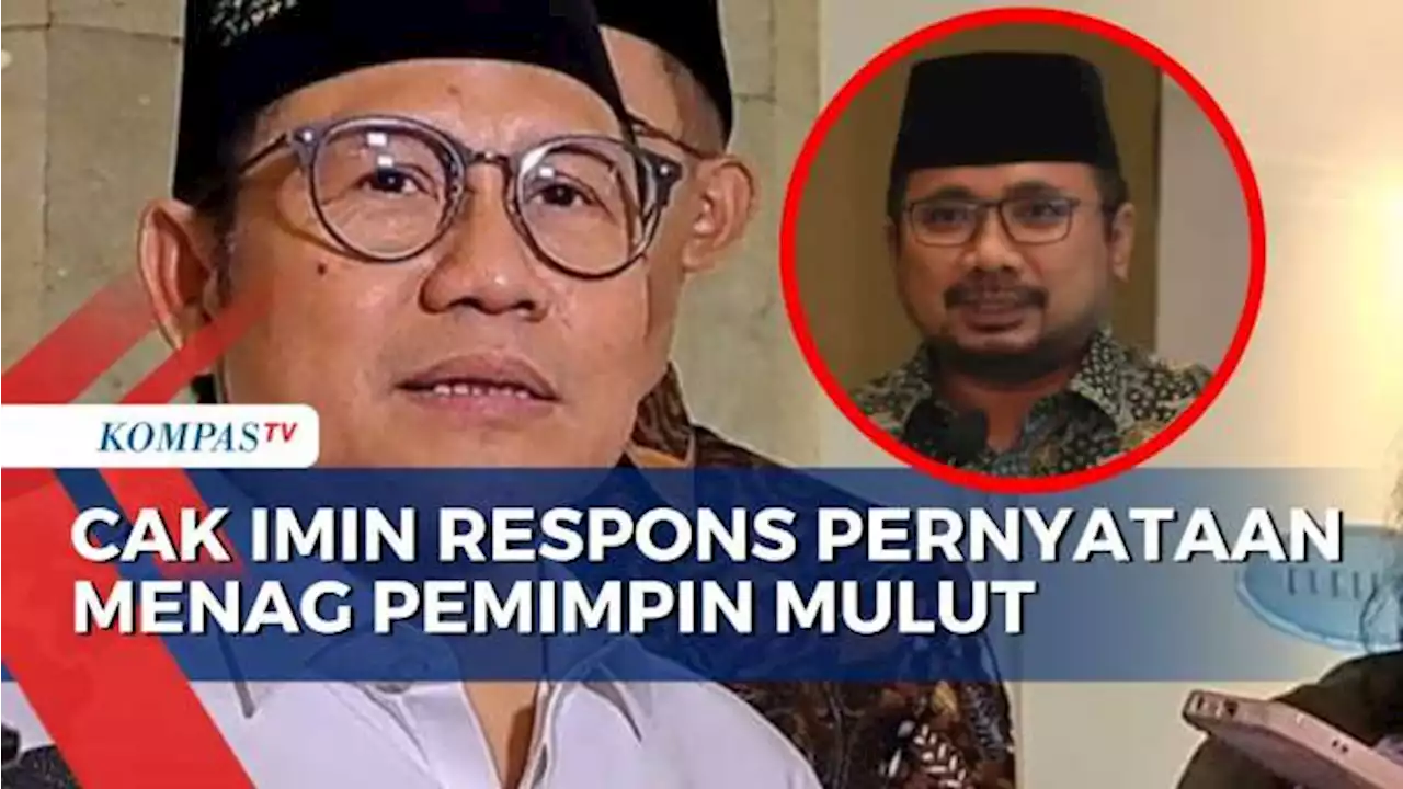 Cak Imin Respons Pernyataan Menag Pemimpin Mulut Manis: Itu Omongan 'Buzzer'