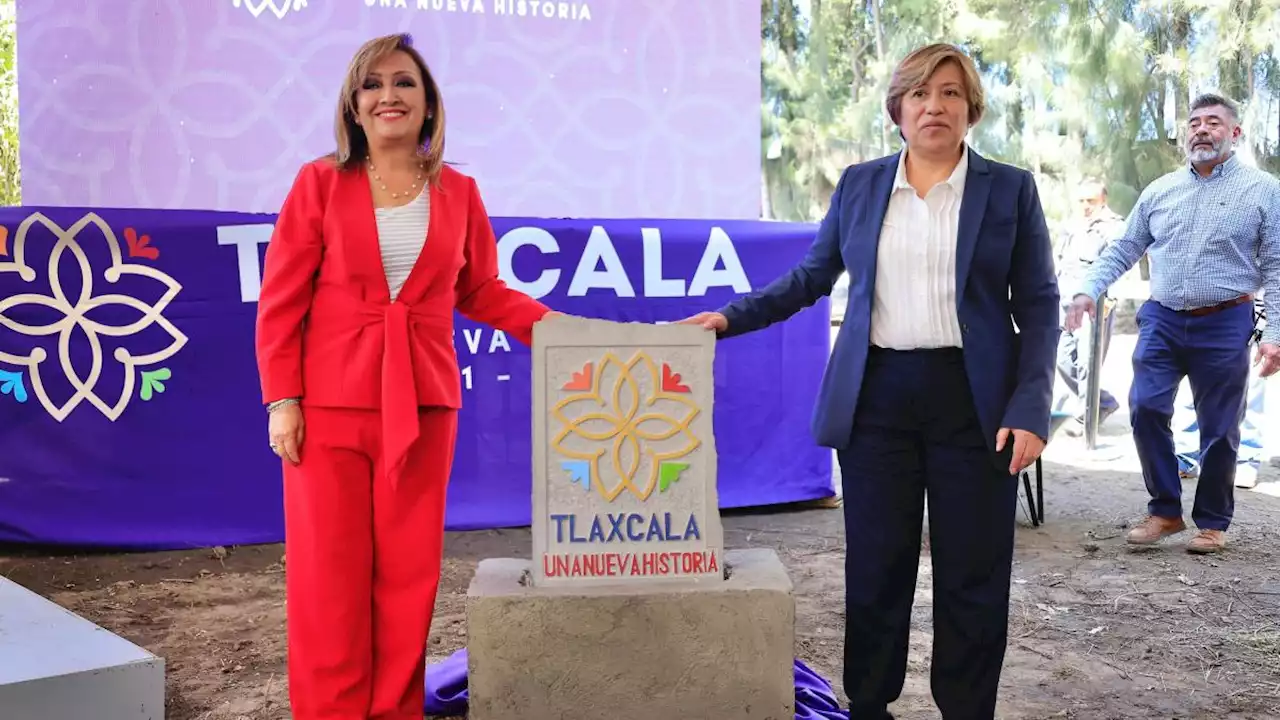 Coloca Gobernadora de Tlaxcala y PGJE primera piedra para la construcción del Complejo de Fiscalías