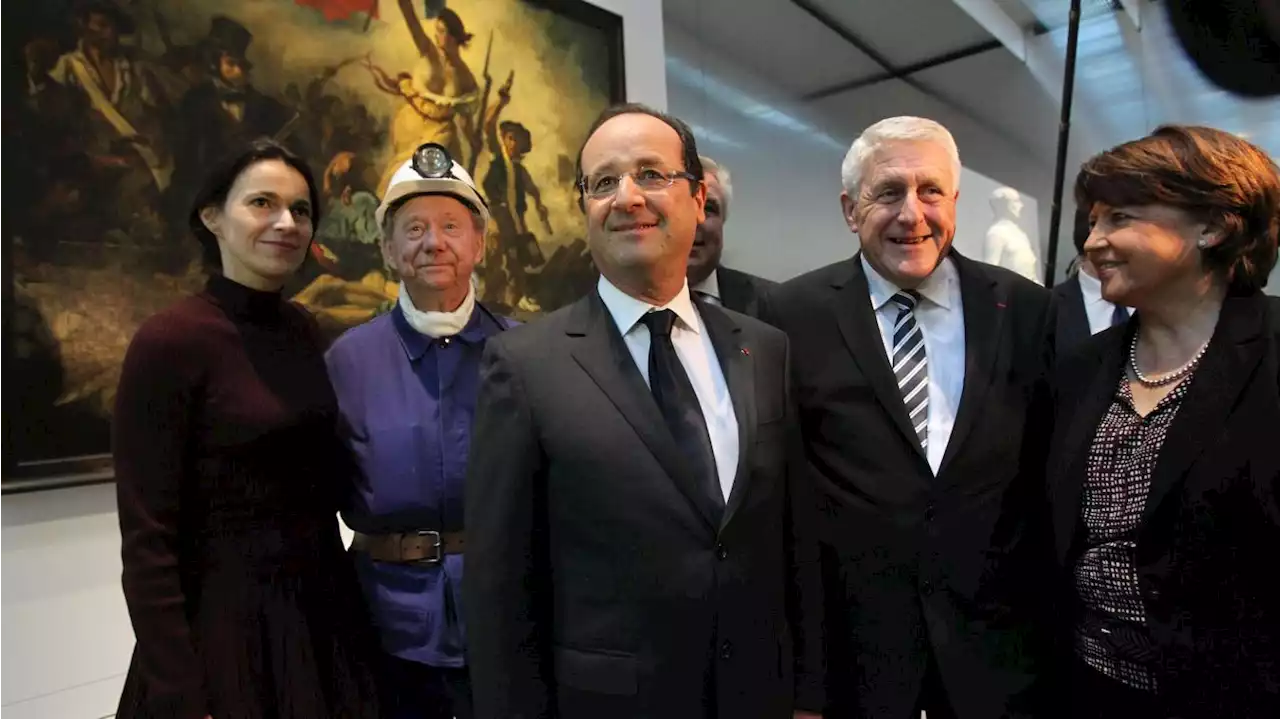 En visite ce mardi, François Hollande dans les tribunes de Bollaert pour Lens-Arsenal