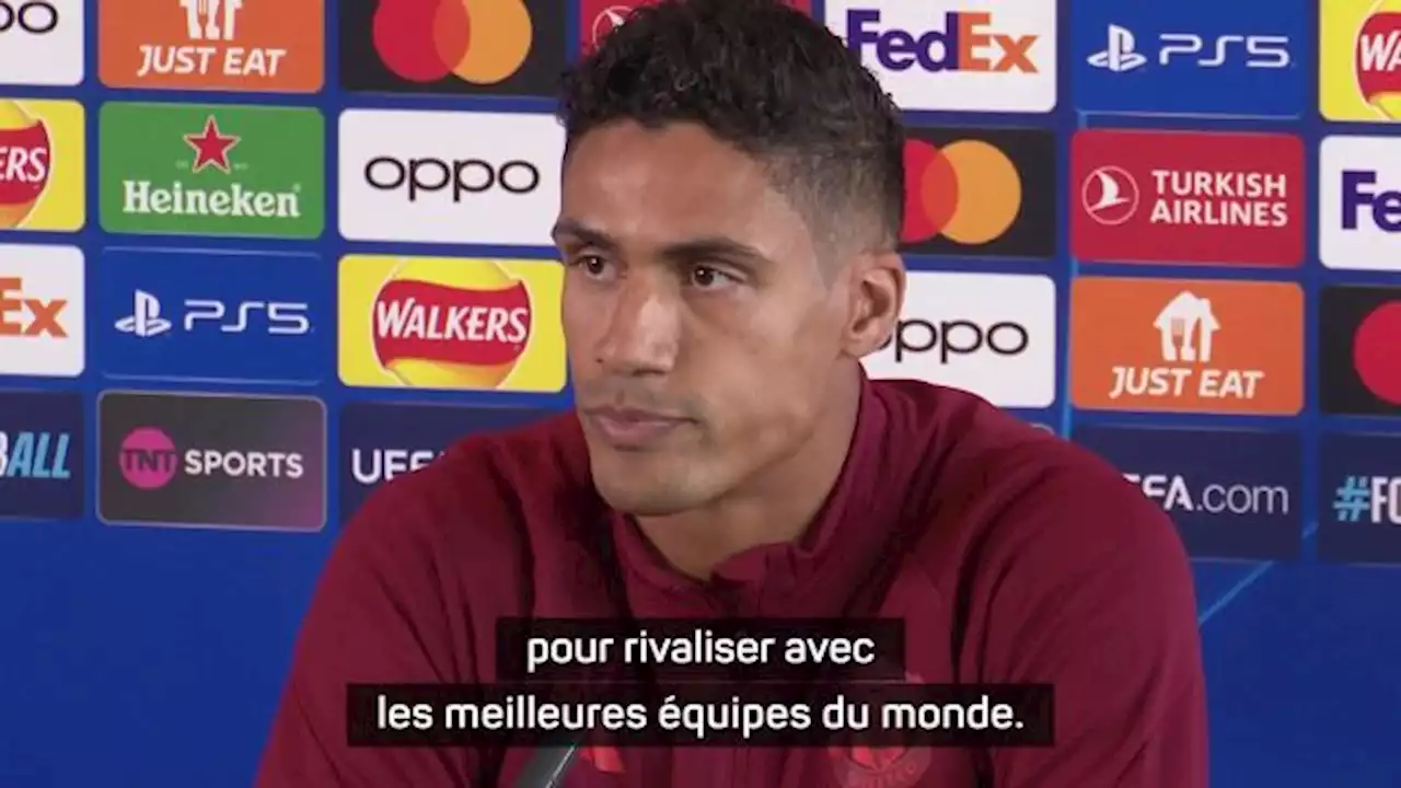 Raphaël Varane (Manchester United) : « Nous avons la qualité nécessaire pour gagner la compétition »