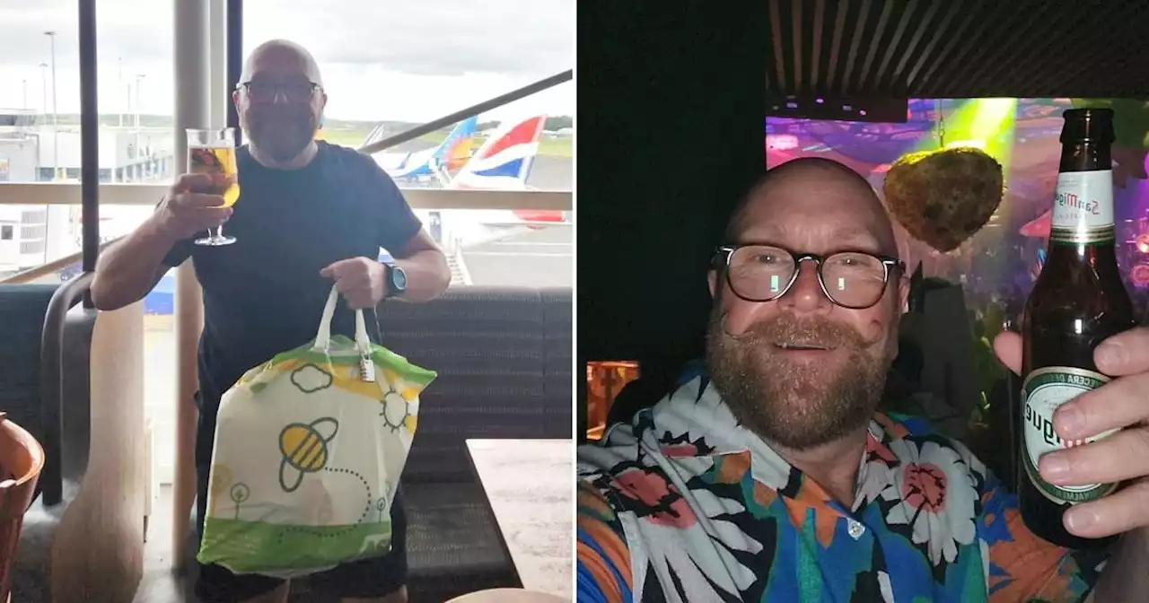 Dad spent £25 to fly to Ibiza for 24-hour party with clothes in Asda carrier bag