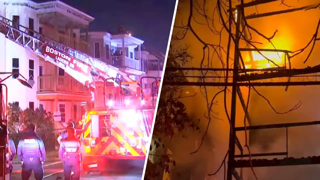 Heavy fire breaks out at triple family home in Mattapan