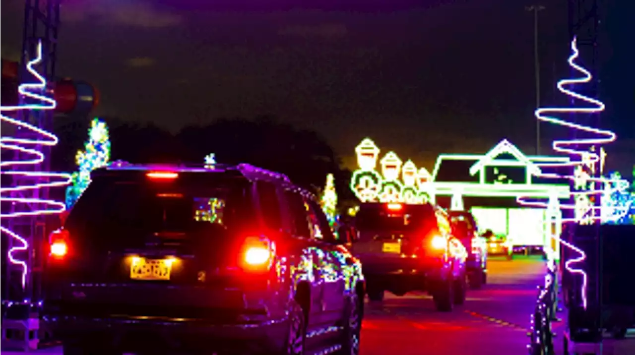 Experience an electrifying drive-thru light show at the Light Park