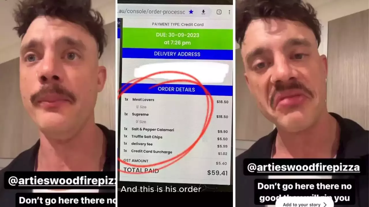 Ex-MAFS star fighting local business over $50 pizza order