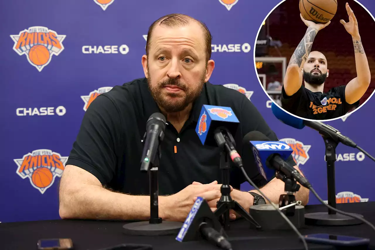 Knicks’ Tom Thibodeau brings statistics to clap back at Evan Fournier over benching