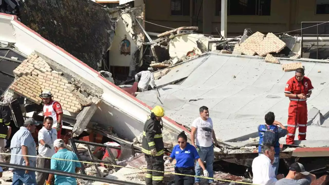 - including children - after church roof collapses in Mexico