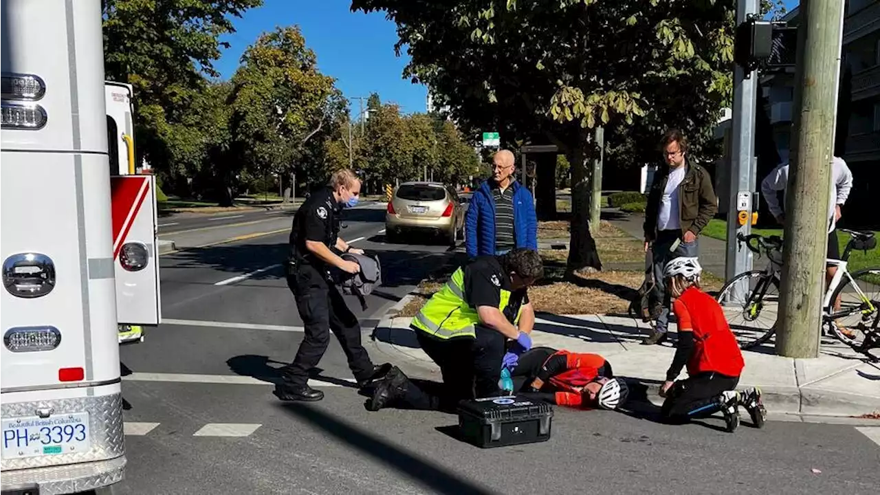 Crash at Richardson and Cook sends cyclist to hospital