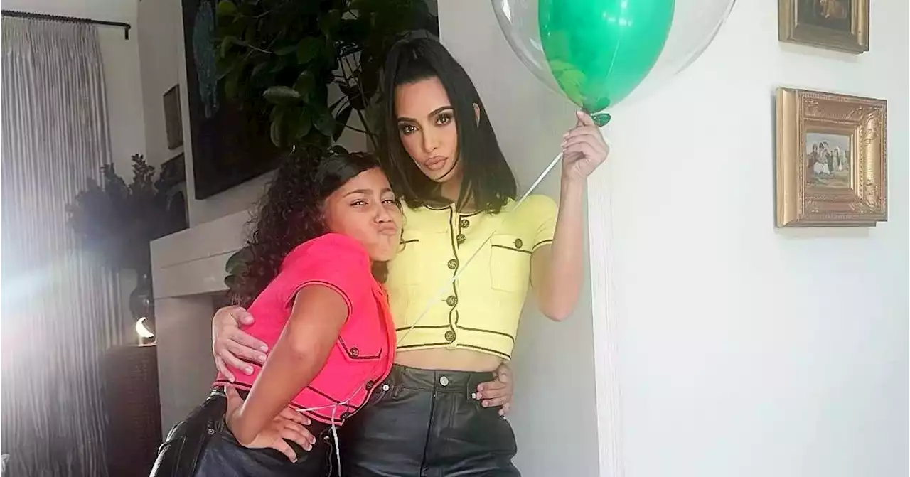 Kim Kardashian and Daughter North Twin at Kourtney’s Baby Shower