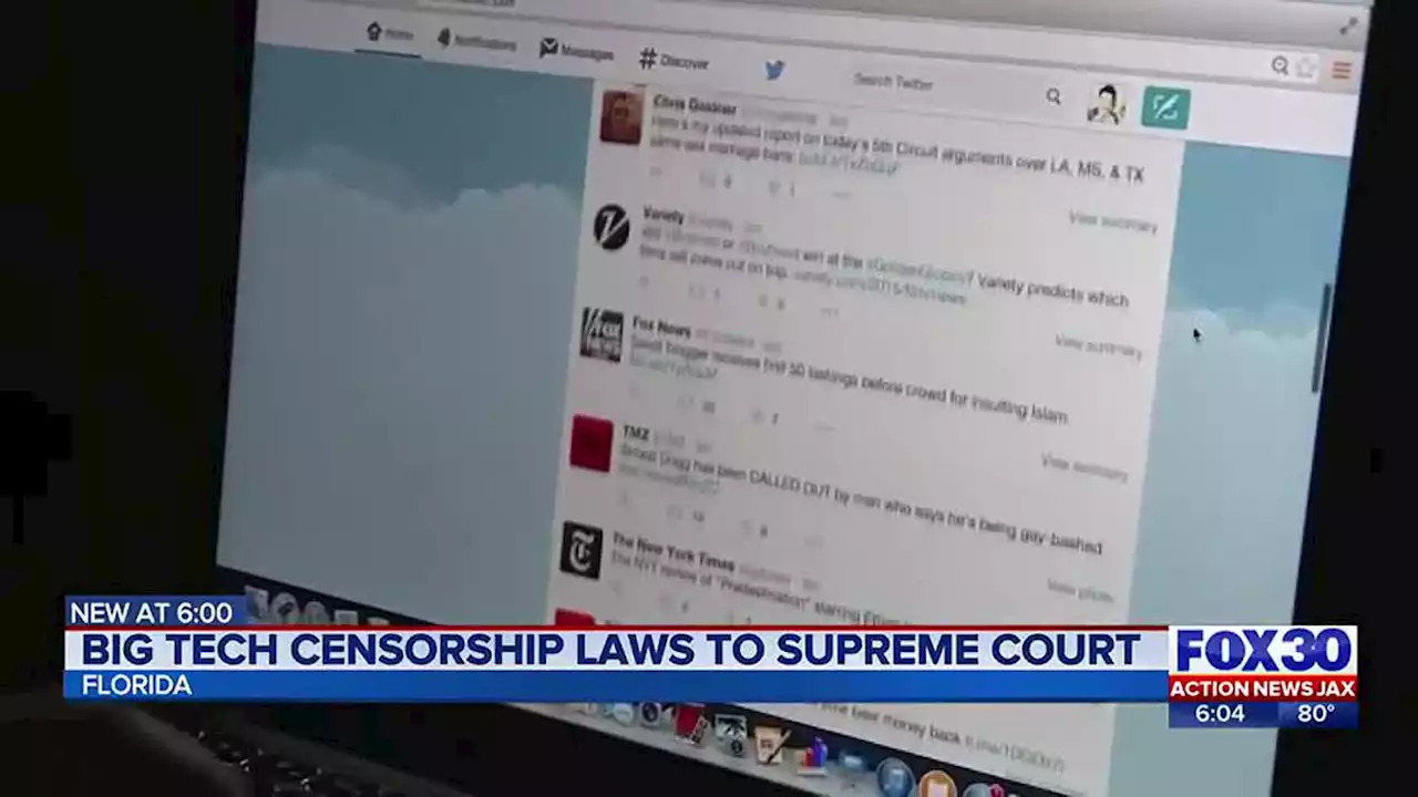 Florida and Texas social media censorship laws headed to the U.S. Supreme Court