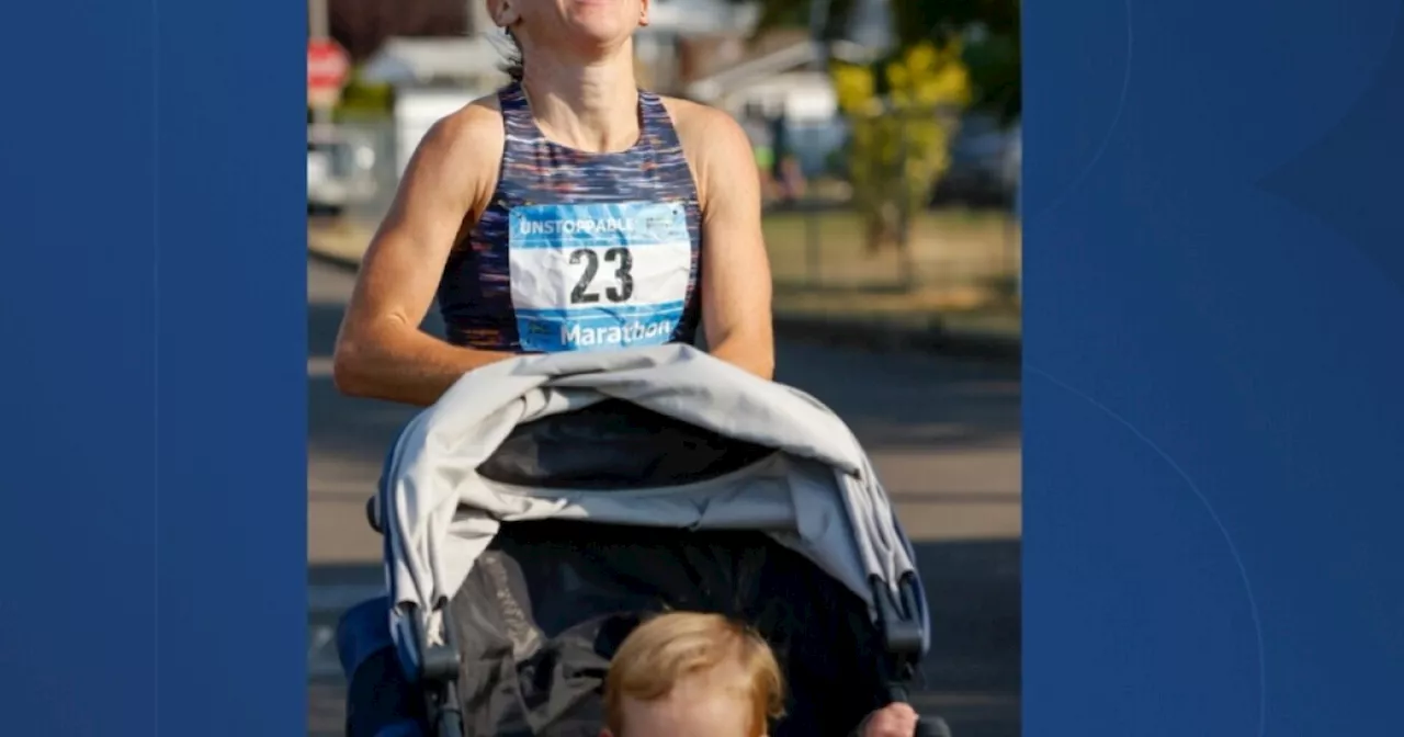 Utah single mom, toddler break world record for marathon with stroller