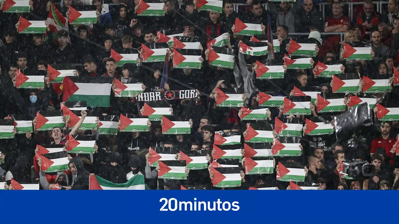 El Sadar se vuelca con Palestina durante el Osasuna