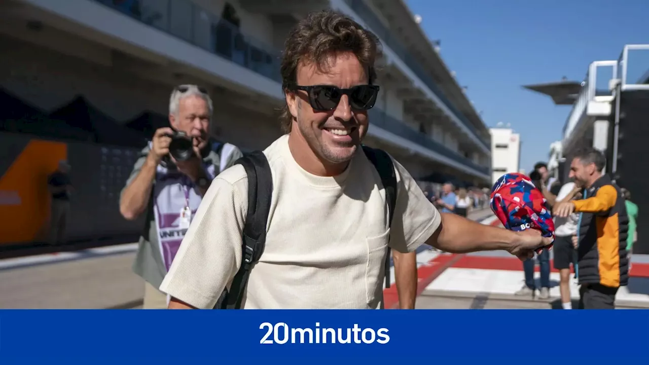 Fernando Alonso, a su llegada a Austin: 'Tenemos alguna mejora en el coche, pero...'