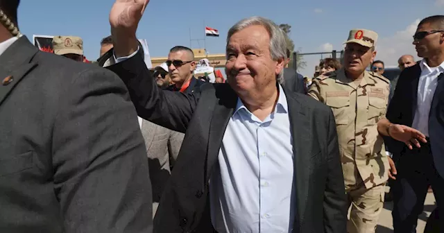 As ‘broken hearted’ U.N. chief visits Rafah, Gaza’s aid remains stalled in Egypt