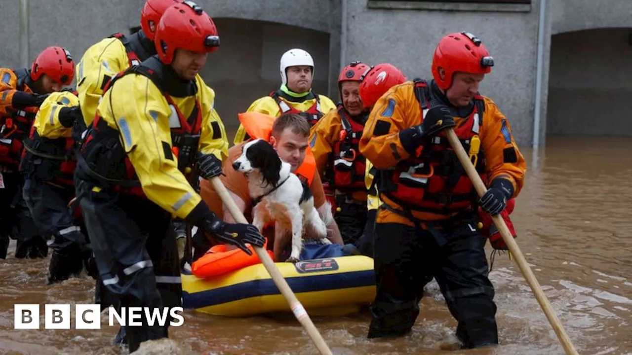 Storm Babet: Second red alert in a week as flooding rages on