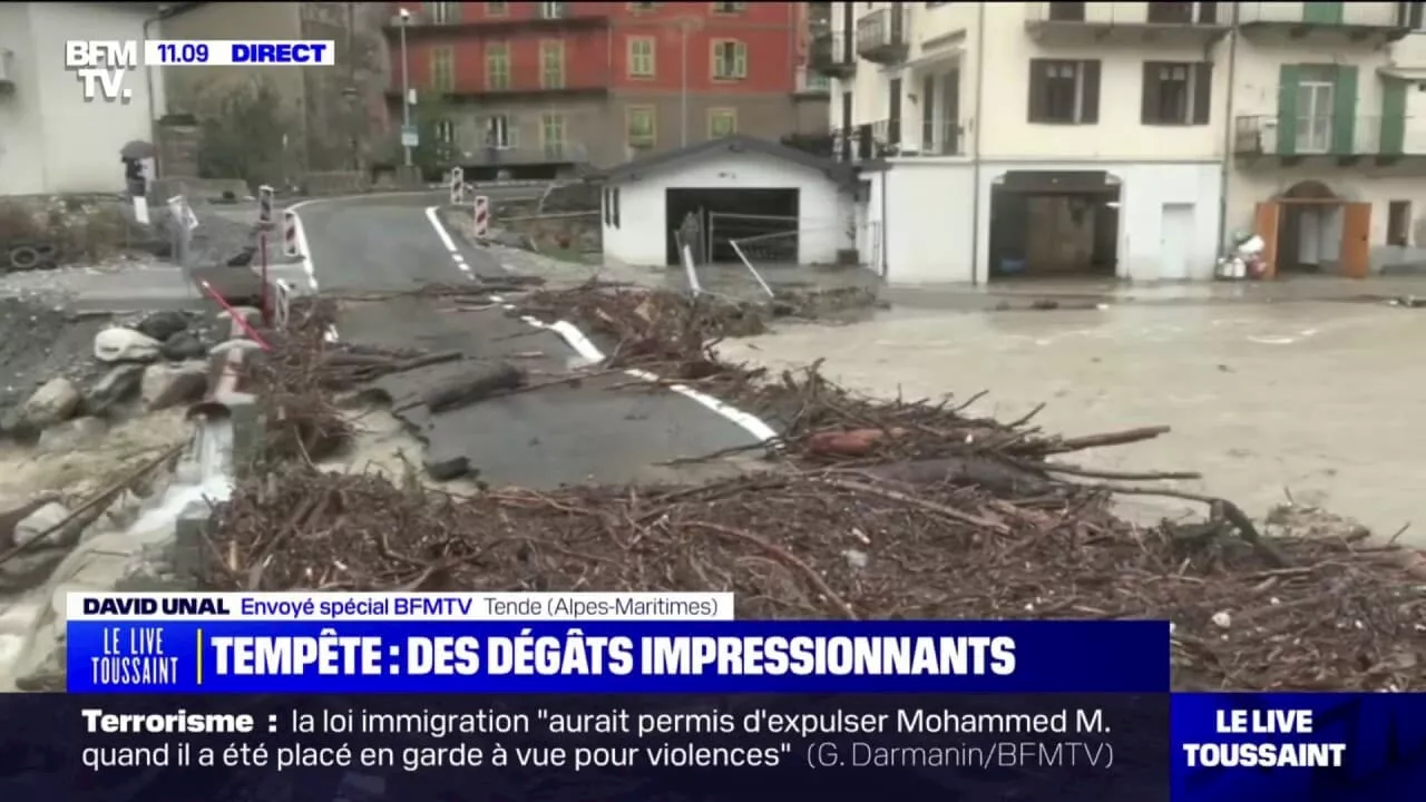 Alpes-Maritimes: la tempête Aline, moins dévastatrice que la tempête Alex il y a 3 ans