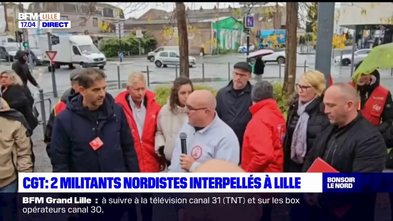 CGT: deux militants nordistes interpellés à Lille après des propos sur Israël