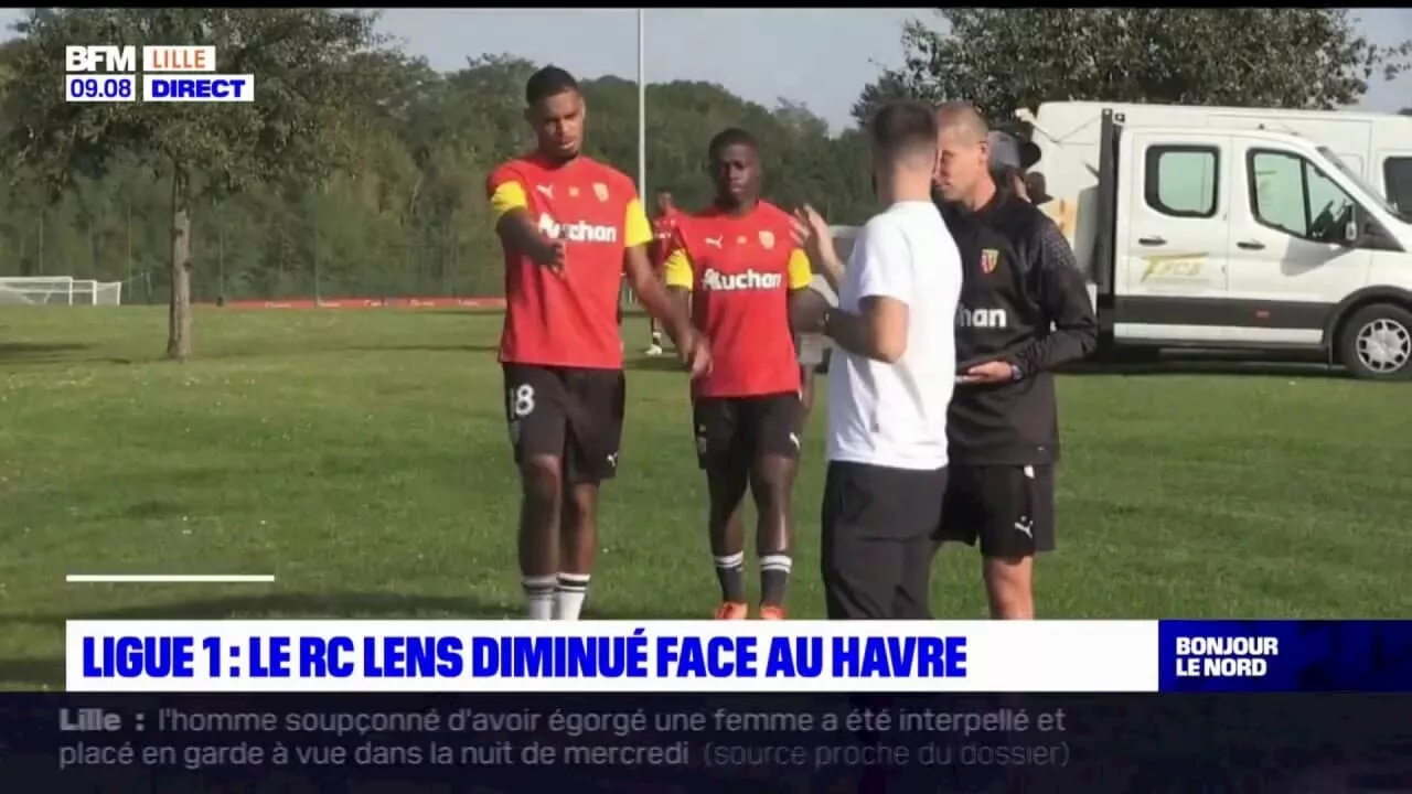 Ligue 1: le RC Lens diminué face au Havre