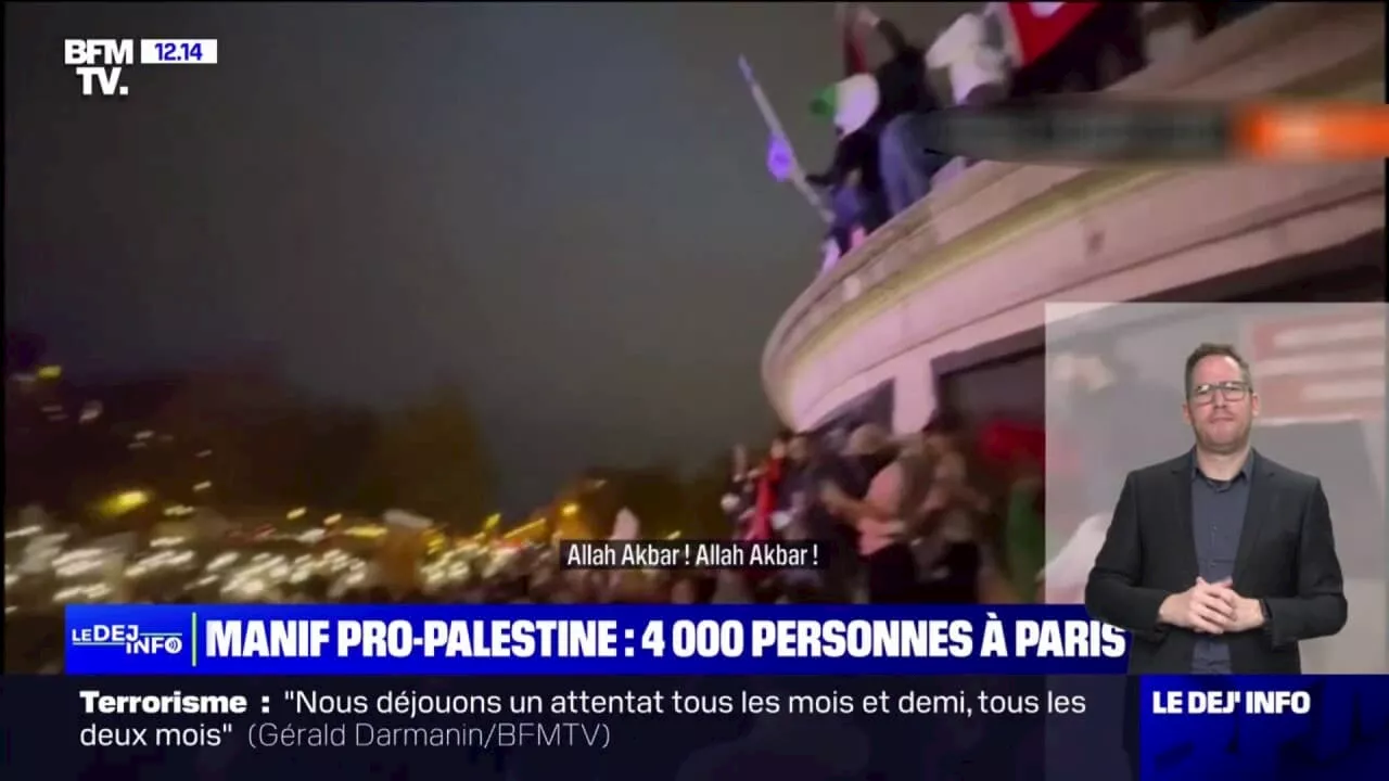 Manifestation pro-palestinienne: 4000 personnes se sont rassemblées à Paris