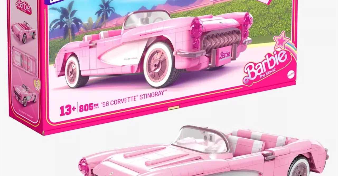 Mattel Drives in with MEGA Barbie The Movie '56 Corvette Stingray Set