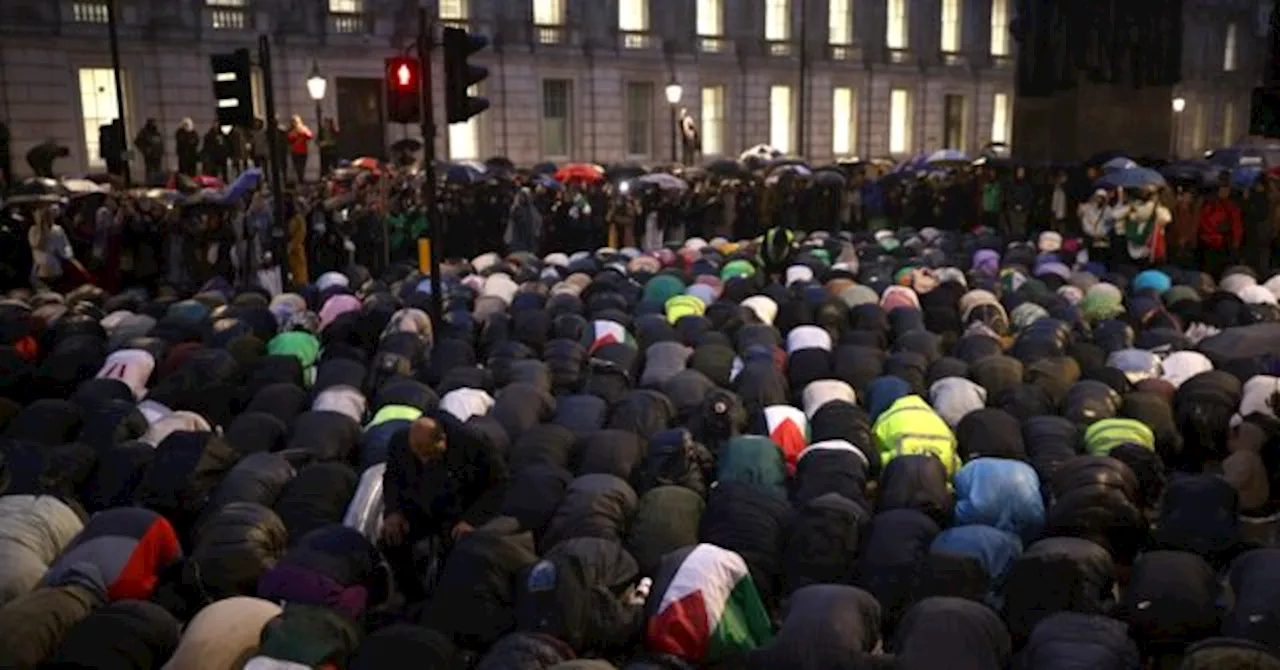 Anti-Israel Protesters Descend on Downing Street After Media Blamed Israel for Explosion at Gaza Hospital