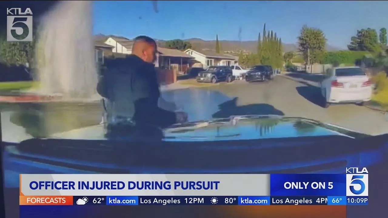 LAPD Cruiser Hits One Of Its Own Officers On Foot During High-Speed Pursuit