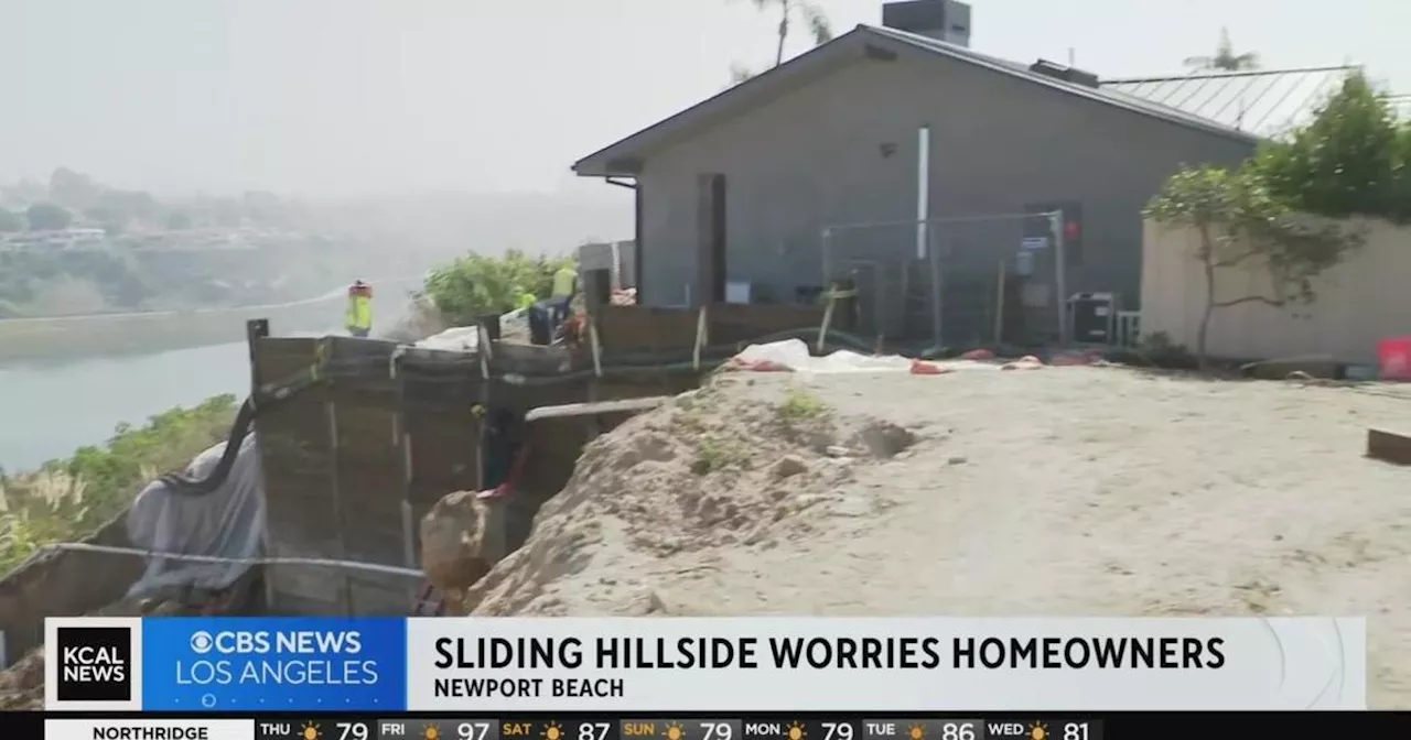 Sliding hillside has Newport Beach residents living on edge