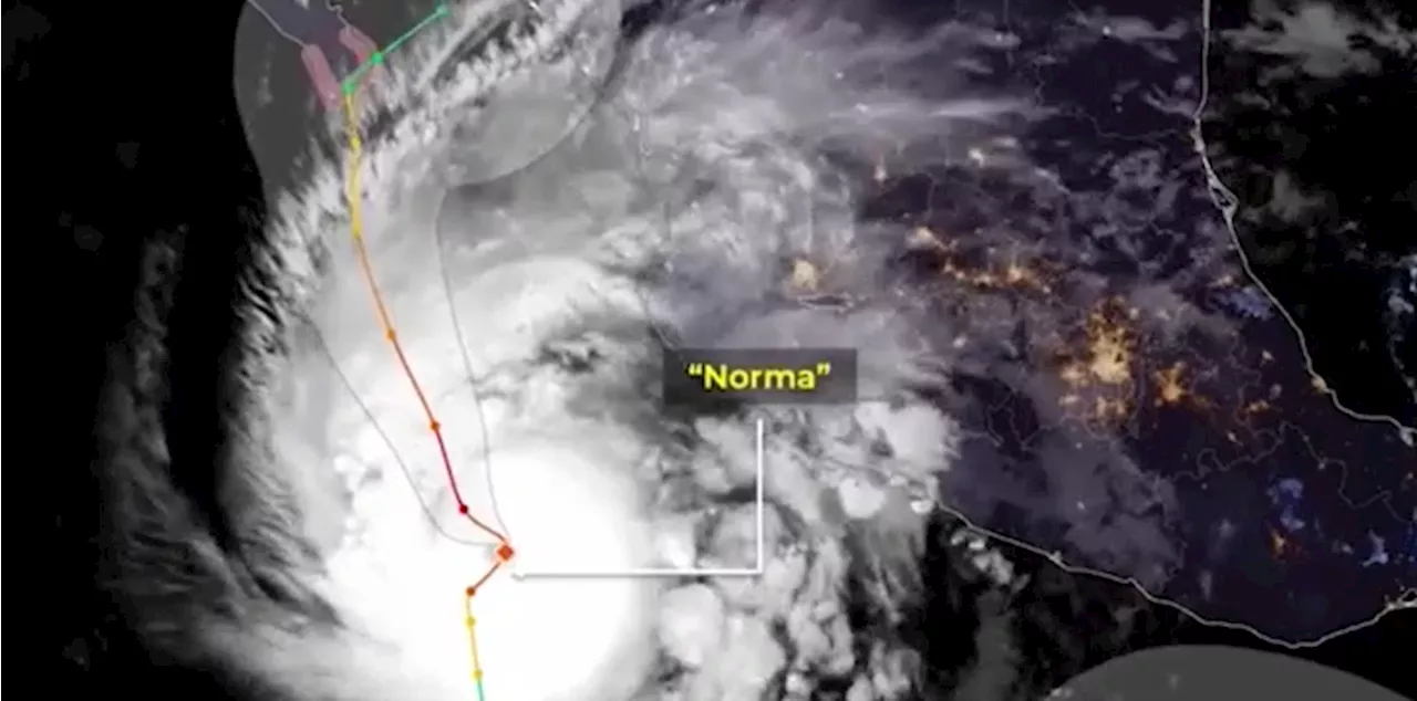 Furacão Norma passa para categoria 3 e avança para o noroeste do México